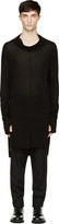 Thumbnail for your product : MA Julius Black Cupro Jersey Long Top
