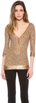 Thumbnail for your product : Donna Karan Elbow Sleeve Henley
