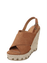 Thumbnail for your product : KG by Kurt Geiger 120mm March Suede Wedge Sandals