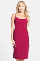 Thumbnail for your product : Laundry by Shelli Segal Spaghetti Strap Ruched Jersey Dress