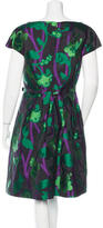 Thumbnail for your product : Oscar de la Renta Belted Silk Dress