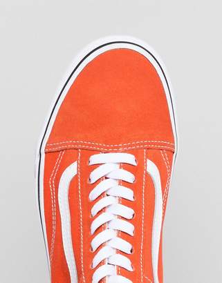 Vans Old Skool Sneakers In Orange VA38G12W1