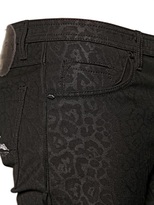 Thumbnail for your product : Tom Rebl 16.5cm Leopard Print Stretch Denim Jeans