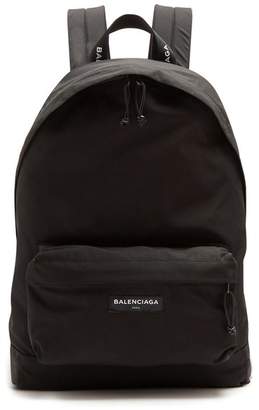 Balenciaga Explorer Coated Canvas Backpack - Mens - Black White