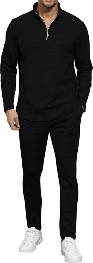 Generic Mens Tracksuit Sets Long Sleeve Polo Shirt Men's Outfits