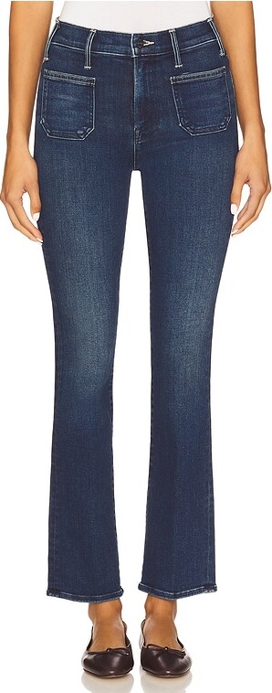 Mother The Patch Pocket Insider Flood Jeans