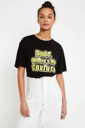 Juicy Couture X VFILES Dude Where’s My Couture Black T-Shirt