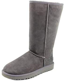 UGG Classic Tall Ll Women Round Toe Suede Gray Winter Boot.