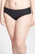 Thumbnail for your product : Becca Etc Shirred Side Bikini Bottoms (Plus Size)