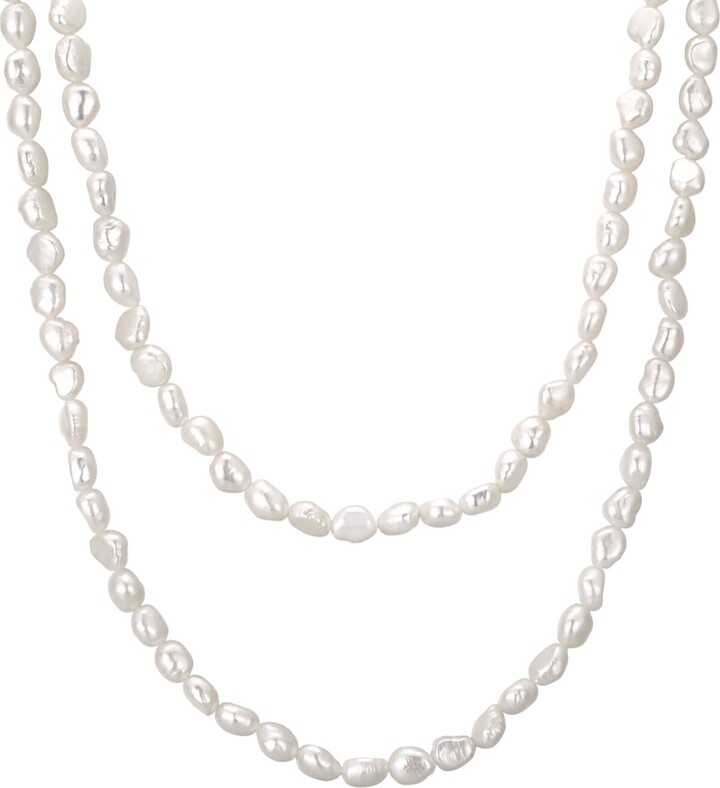 Katy Faye White Chantal Pearl Necklace