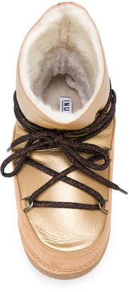 Inuiki metallic lace-up boots