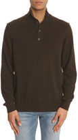 Thumbnail for your product : Hackett Mayfair brown Funnel-neck Collar Sweater