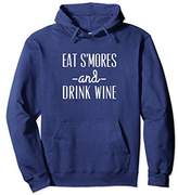 Thumbnail for your product : Eat S'mores And Drink Wine Camping Outdoorsy Hoodie Gift