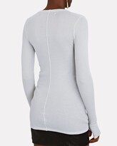 Thumbnail for your product : Enza Costa Silk Rib Crewneck Top
