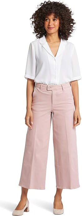 NYDJ Mona Wide Leg Trouser Ankle Women's Jeans Bell Meadow : 6 27, Cotton/Denim/Elastane