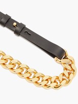 Thumbnail for your product : Tom Ford Curb-link Chain And Leather Belt - Black Gold