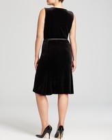 Thumbnail for your product : Jones New York Collection Plus V Neck Velvet Dress