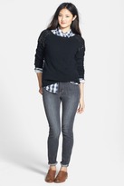 Thumbnail for your product : Halogen Embellished Shoulder Cashmere Sweater