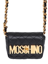 Thumbnail for your product : Moschino Quilted Nappa Leather Micro Shoulder Bag