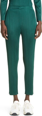 Pleats Please Issey Miyake New Colorful Basics 3 Pleated Crop Pants