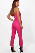 Thumbnail for your product : boohoo Petite Bandeau Tailored Jumpsuit