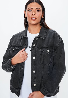 black denim jacket womens plus size