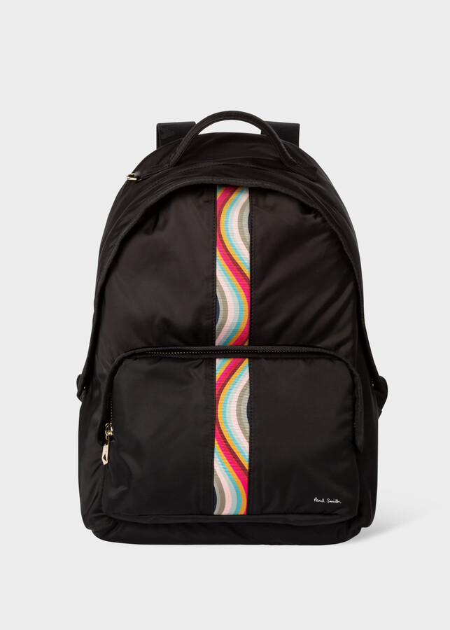 Klem Vervoer Wacht even Paul Smith Black Recycled-Polyester 'Swirl' Backpack - ShopStyle