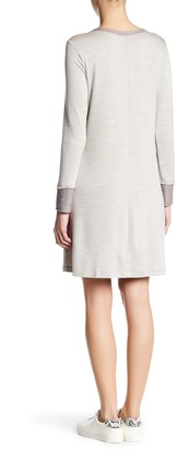 Bobeau Long Sleeve Sweater Dress (Petite)
