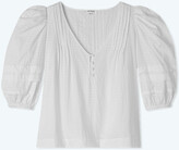 Thumbnail for your product : Summersalt The Cotton Pintuck Blouse - White Sand