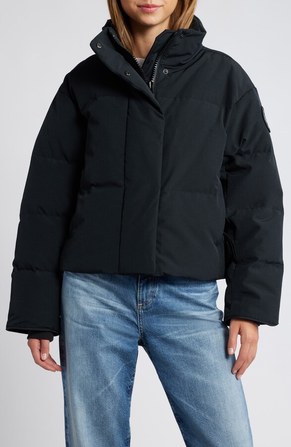 Canada Goose Grandview Black Label Crop 625 Fill Power Down Puffer Jacket