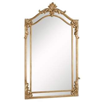 Astoria Grand Traditional Gold Arch/Crowned Top Wood Wall Mirror