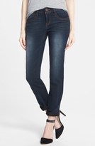 Thumbnail for your product : Jolt Girlfriend Jeans (Dark Wash) (Juniors)
