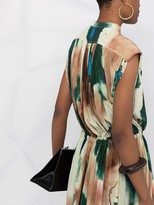 Thumbnail for your product : Lemaire Abstract-Pattern Print Silk Dress