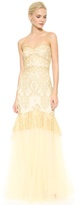 Thumbnail for your product : Notte by Marchesa 3135 Notte by Marchesa Strapless Metallic Lace Mermaid Gown