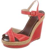 Thumbnail for your product : Christian Louboutin Leather Wedge Sandals
