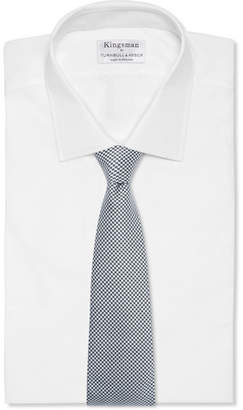 Kingsman 8cm Dogtooth Silk-Jacquard Tie