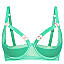 Thumbnail for your product : City Chic Daria Quarter Cup Underwire Bra - peppermint