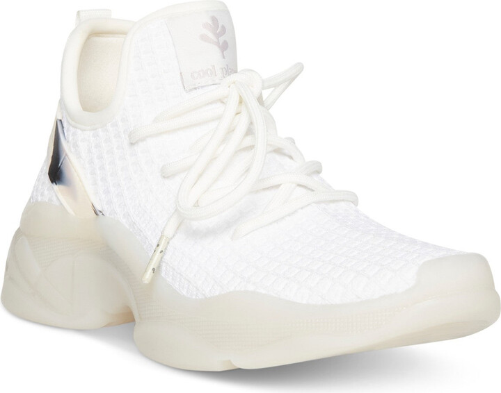 Cool Planet by Steve Madden Women's Canyon Sneakers White Shoes JOBB611