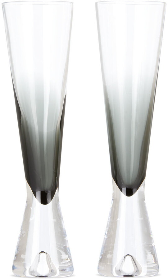 Tom Dixon Black Tank Champagne Glass Set
