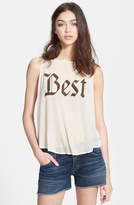 Thumbnail for your product : Wildfox Couture 'Best' Sheer Ribbed Tank