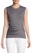 Thumbnail for your product : Derek Lam Ruched Cashmere Silk Blend Top