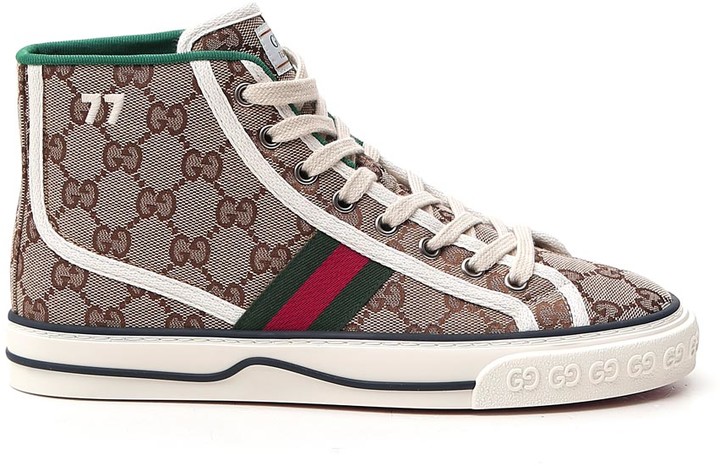 gucci pink high top sneakers