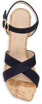 Thumbnail for your product : Stuart Weitzman Analeigh Suede & Cork Sandals