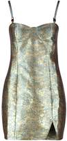 Thumbnail for your product : boohoo Metallic Bustier Bodycon Dress