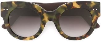 Bottega Veneta thick frame sunglasses - women - Acetate/rubber - One Size