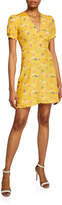 Thumbnail for your product : HVN Mini Paula Deep V-Neck Dress