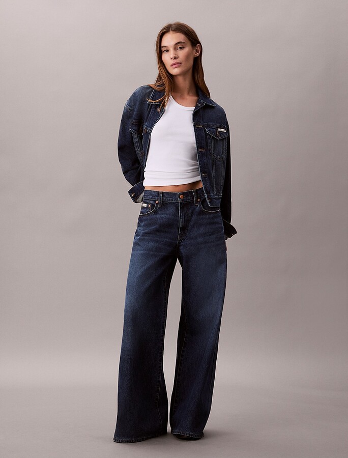 Calvin Klein Women's Ultra Wide Leg Jeans