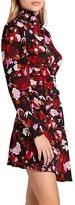 Thumbnail for your product : A.L.C. Marcel Floral Draped Stretch-Silk Dress