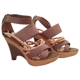 Thumbnail for your product : Emilio Pucci Beige Leather Sandals