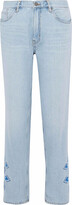 Thumbnail for your product : MiH Jeans Embroidered mid-rise straight-leg jeans
